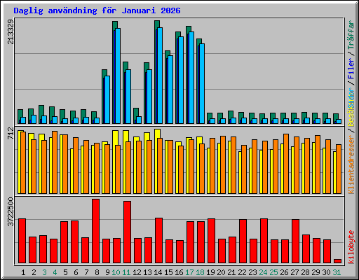 Daglig anv�ndning f�r Januari 2026